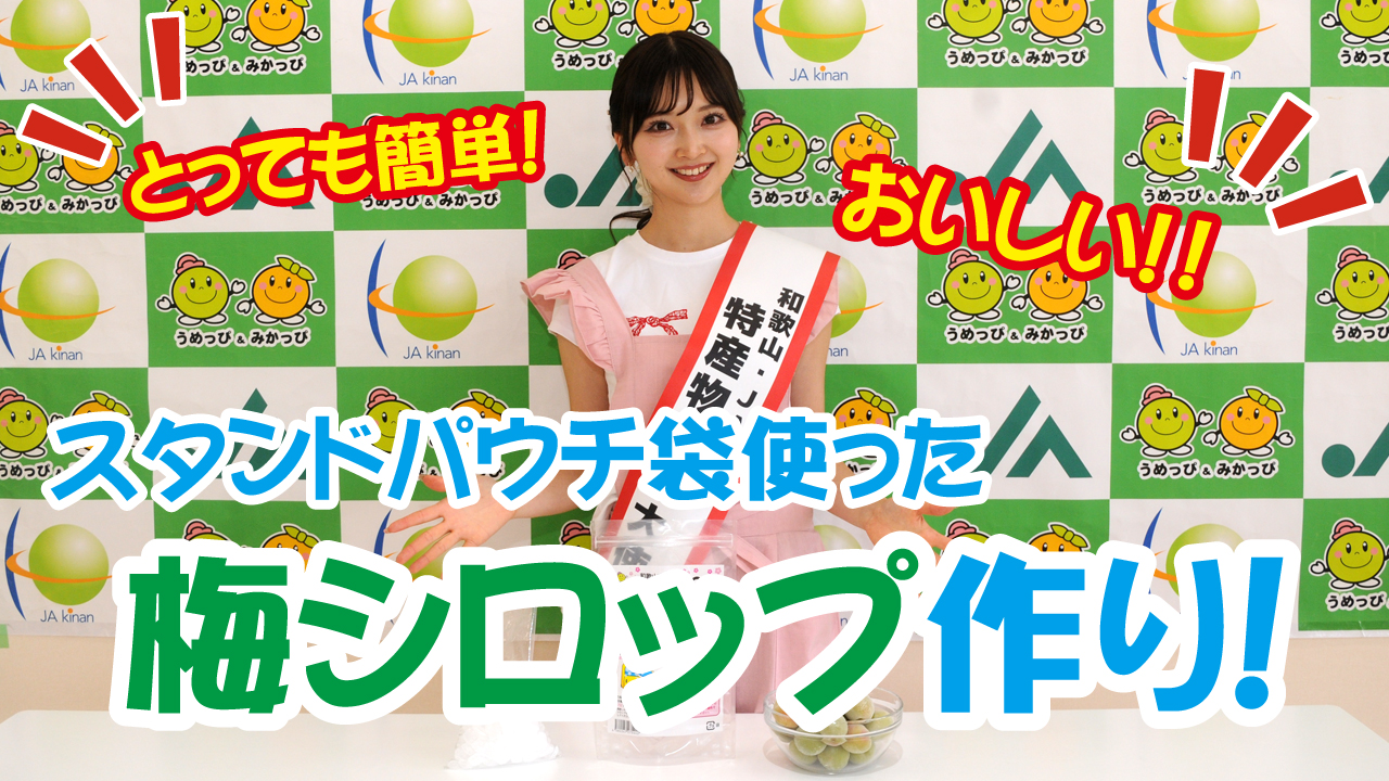 スタンドパウチを使った梅シロップ作り